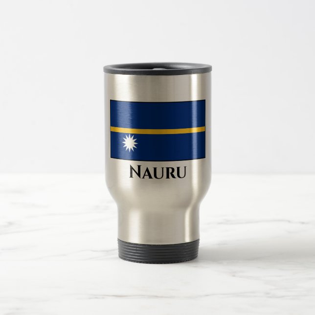 Taza De Viaje Bandera de Nauru (Centro)