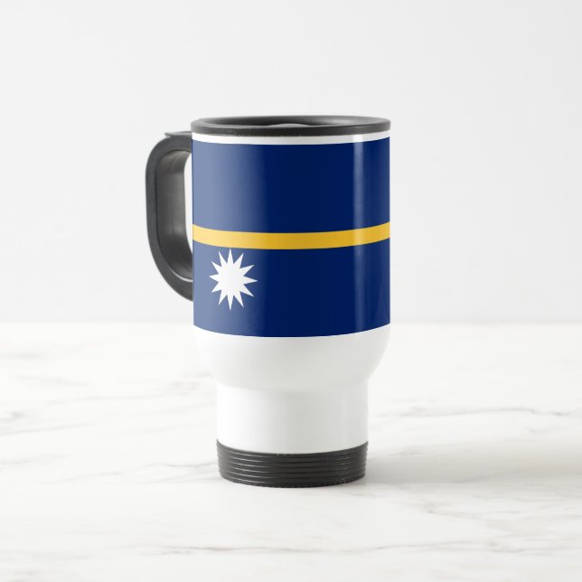 Taza De Viaje Bandera de Nauru (Anverso izquierdo)