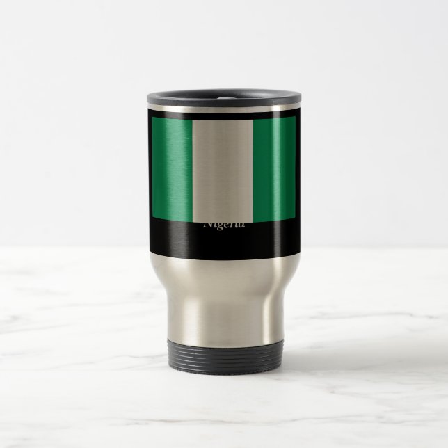 Taza De Viaje Bandera de Nigeria (Centro)