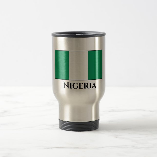Taza De Viaje Bandera de Nigeria (nigeriana) (Centro)