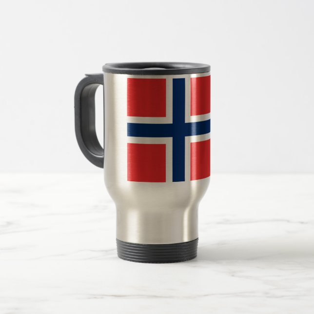 Taza De Viaje Bandera de Noruega (Anverso izquierdo)