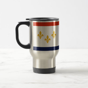 Taza De Viaje Bandera de Nueva Orleans, Louisiana Travel Mug