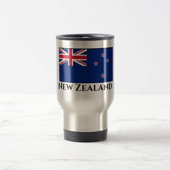 Taza De Viaje Bandera de Nueva Zelanda (Centro)