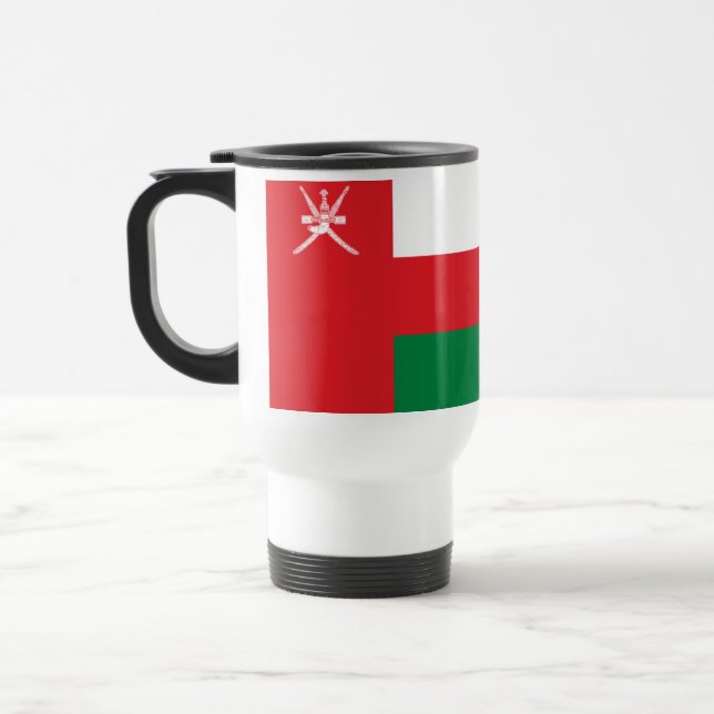 Taza De Viaje Bandera de Omán (Izquierda)