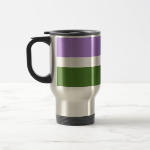 Taza De Viaje Bandera de orgullo genderqueer de SlipperyJoe lava