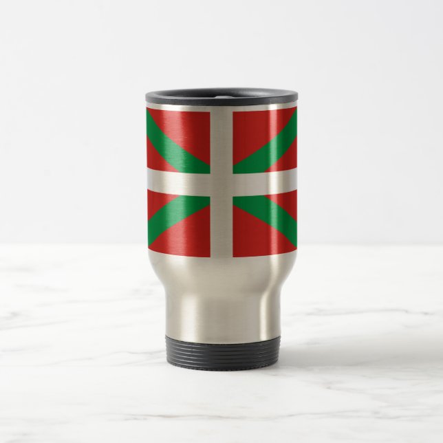 Taza De Viaje Bandera de Pais Vasco (España) (Centro)