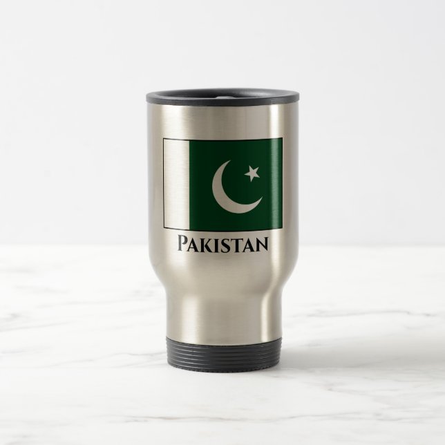 Taza De Viaje Bandera de Pakistán (paquistaní) (Centro)