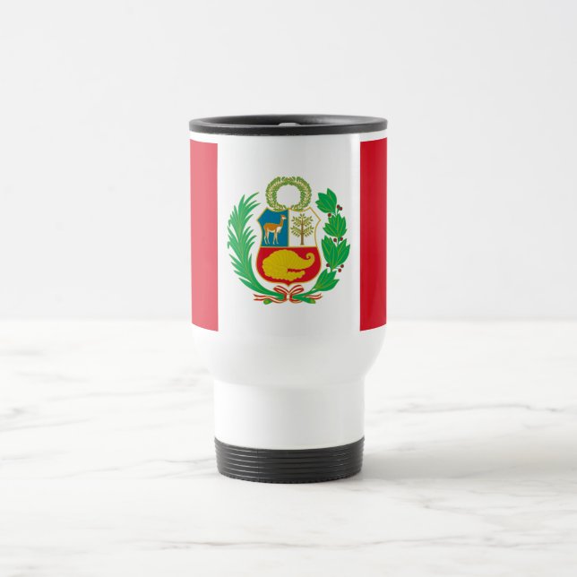 Taza De Viaje Bandera de Perú (Centro)
