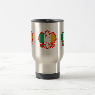 TAZA DE VIAJE BANDERA DE POLISH/IRISH