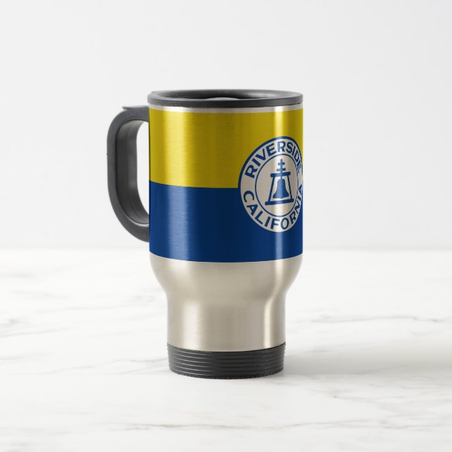 Taza De Viaje Bandera de Riverside, California (Anverso izquierdo)