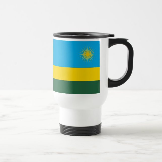 Taza De Viaje Bandera de Ruanda (Derecha)