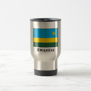 Taza De Viaje Bandera de Ruanda: Muñoz de viaje