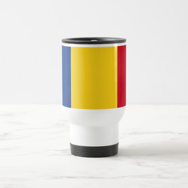 Taza De Viaje Bandera de Rumania (Centro)