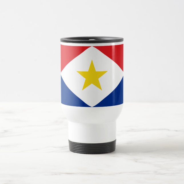 Taza De Viaje Bandera de Saba (Centro)