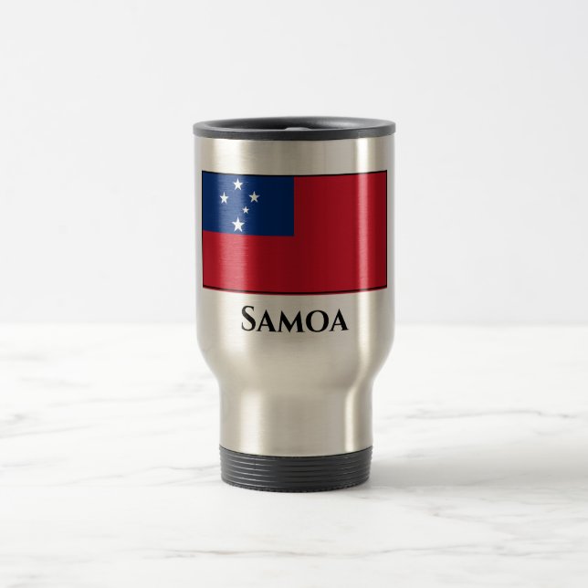 Taza De Viaje Bandera de Samoa (Centro)