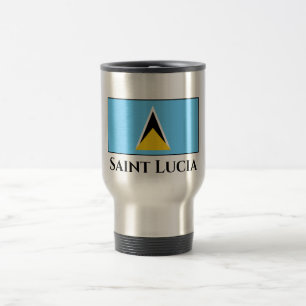 Taza De Viaje Bandera de Santa Lucía