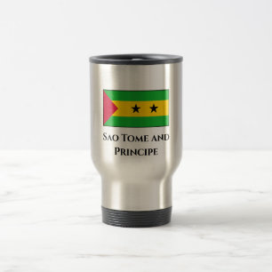 Taza De Viaje Bandera de Santo Tomé y Príncipe
