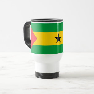 Taza De Viaje Bandera de Santo Tomé y Príncipe
