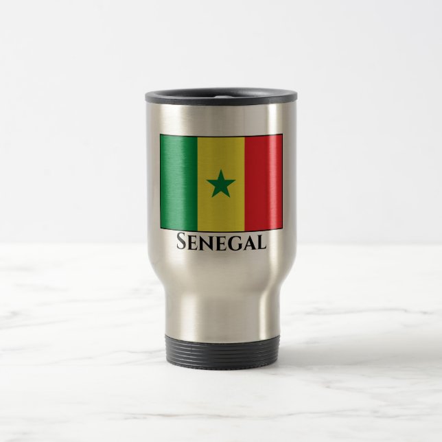 Taza De Viaje Bandera de Senegal (senegalés) (Centro)