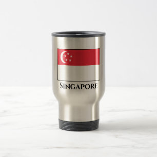Taza De Viaje Bandera de Singapur
