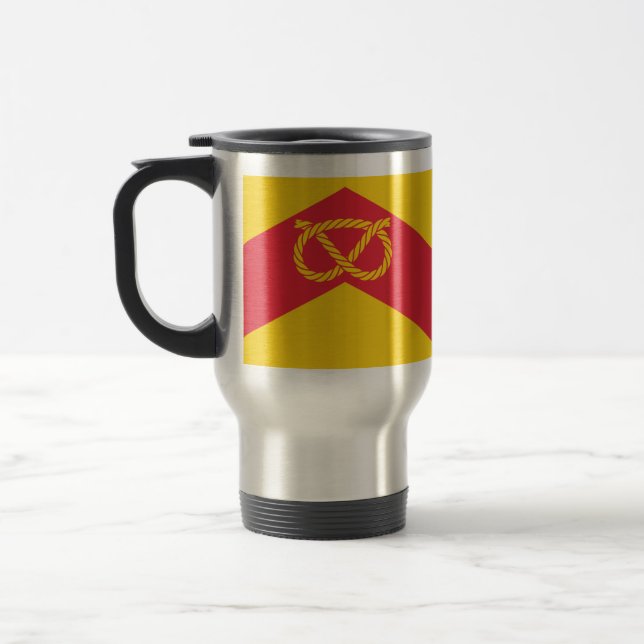 Taza De Viaje Bandera de Staffordshire Travel Mug (Izquierda)