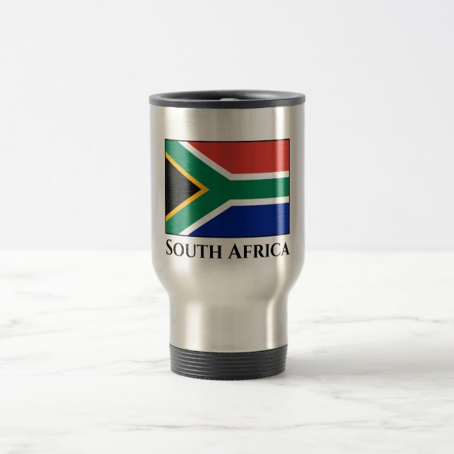 Taza De Viaje Bandera de Sudáfrica (Centro)