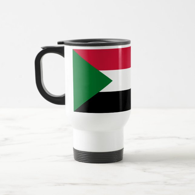 Taza De Viaje Bandera de Sudán (Izquierda)