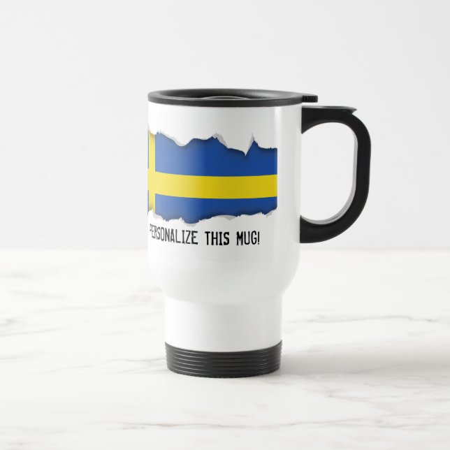 Taza De Viaje Bandera de Suecia (Derecha)