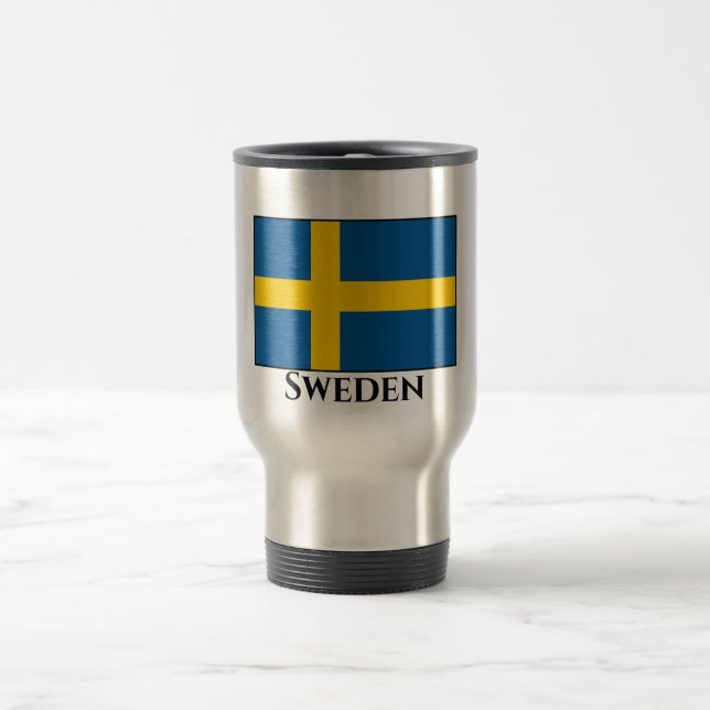 Taza De Viaje Bandera de Suecia (sueca) (Centro)