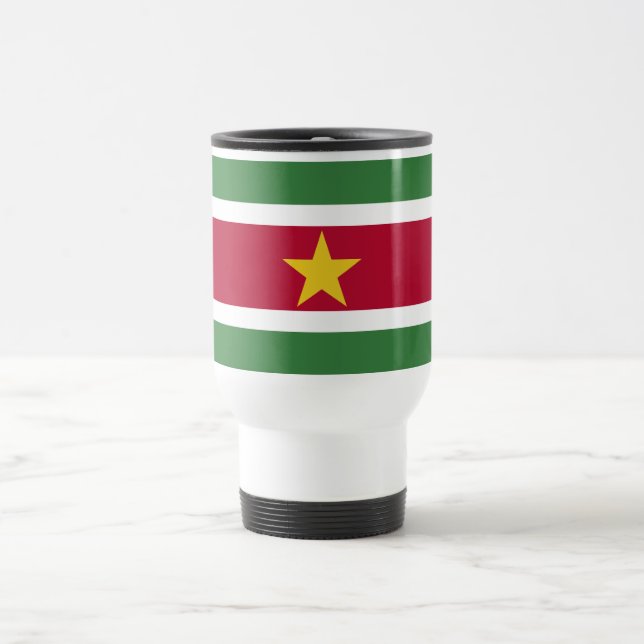 Taza De Viaje Bandera de Surinam (Centro)