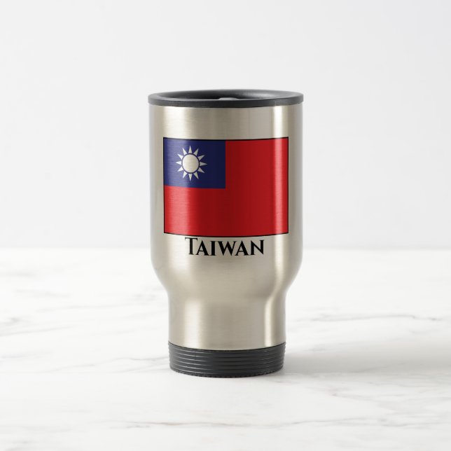 Taza De Viaje Bandera de Taiwán (Centro)