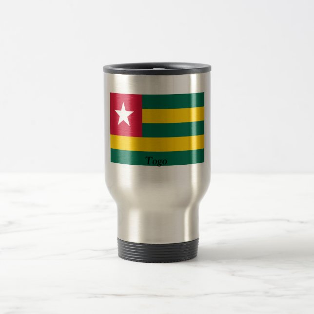 Taza De Viaje Bandera de Togo (Centro)