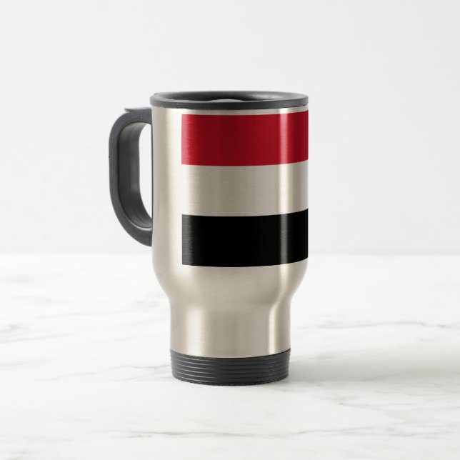 Taza De Viaje Bandera de Yemen (Anverso izquierdo)