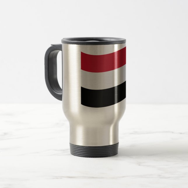 Taza De Viaje Bandera de Yemen (Anverso izquierdo)
