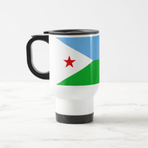 Taza De Viaje Bandera de Yibuti