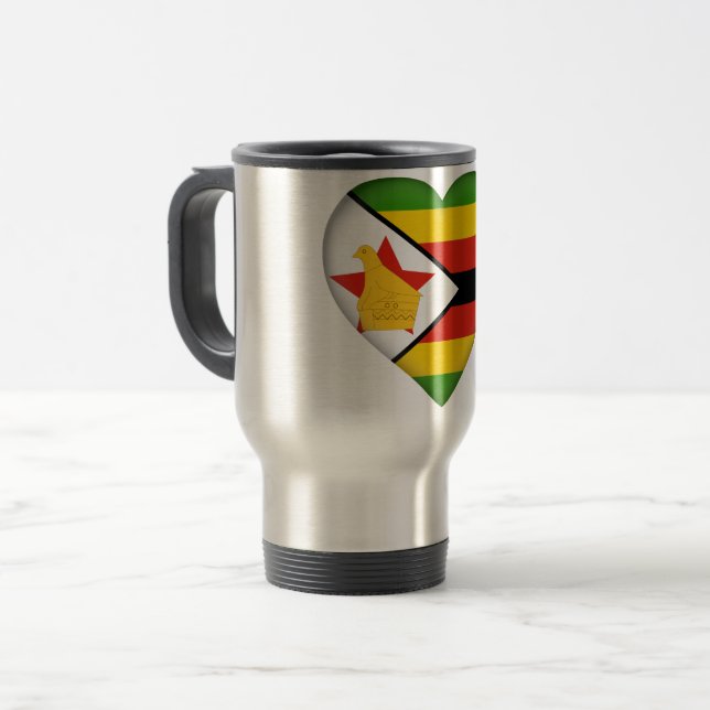 Taza De Viaje Bandera de Zimbabwe (Anverso izquierdo)