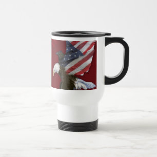 Taza De Viaje Bandera del águila: Mug de viajes