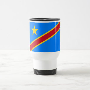 Taza De Viaje Bandera del Congo Kinshasa