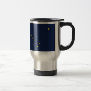 Taza De Viaje Bandera del estado de Alaska