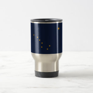 Taza De Viaje Bandera del estado de Alaska