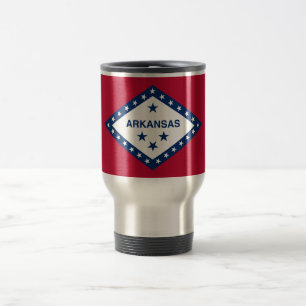 Taza De Viaje Bandera del estado de Arkansas