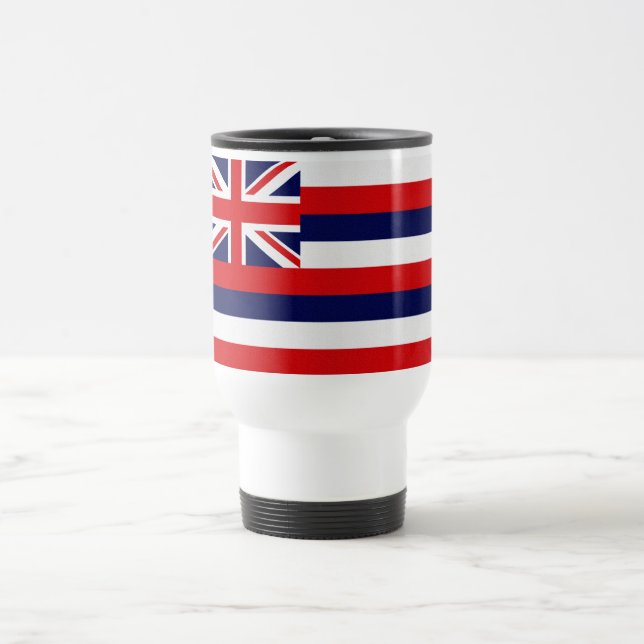 Taza De Viaje Bandera del Estado de Hawái (Centro)