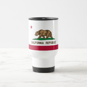 Taza De Viaje Bandera del estado de la República de California