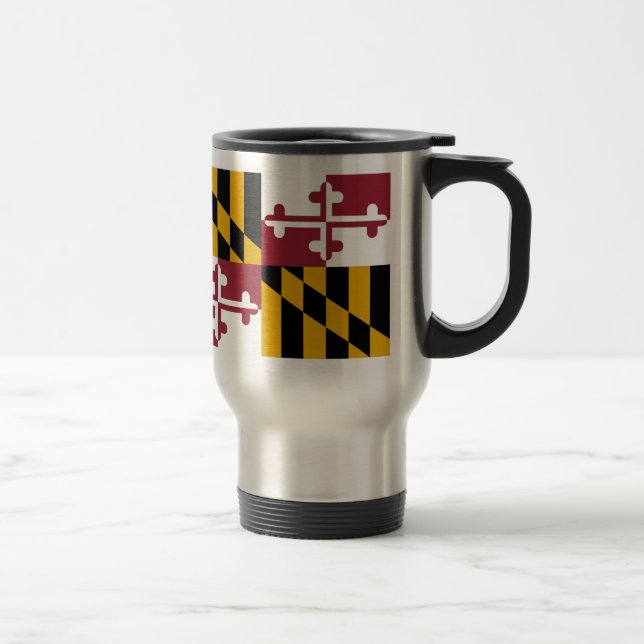Taza De Viaje Bandera del estado de Maryland (Derecha)
