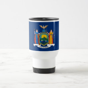 Taza De Viaje Bandera del estado de Nueva York