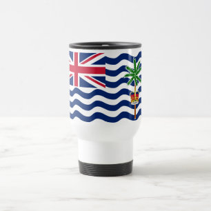 Taza De Viaje Bandera del Territorio Británico del Océano Índico