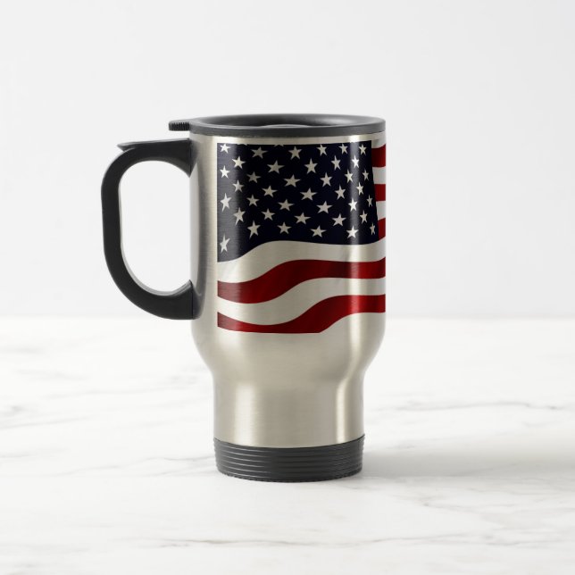Taza De Viaje Bandera estadounidense (Izquierda)