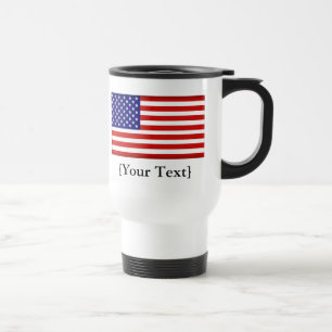 Taza De Viaje Bandera estadounidense de viaje/travesía
