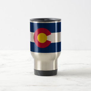 Taza De Viaje Bandera Estatal de Colorado