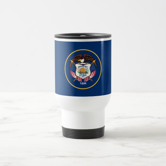 Taza De Viaje Bandera Estatal Utah (Centro)